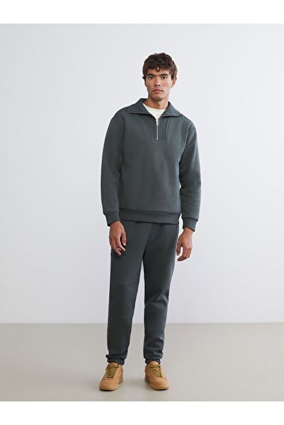 LC Waikiki Ανδρικό χοντρό φούτερ με ψηλό γιακά με φερμουάρ