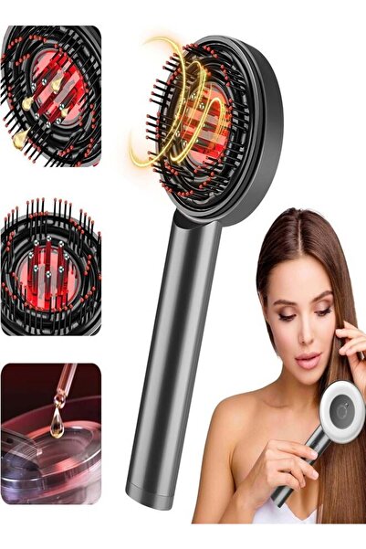 ZeeSquare Electric Scalp Massager Comb with Red Light Therapy