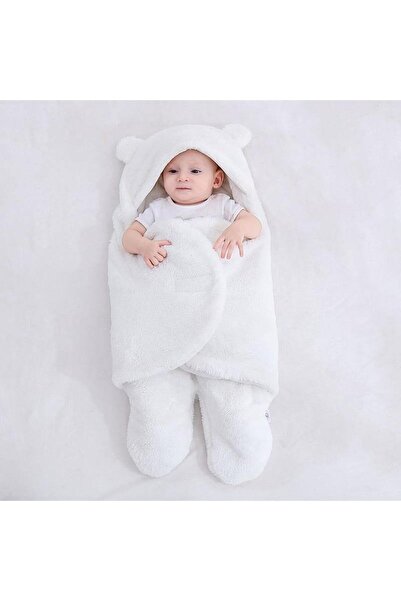 Ferdys 0-12 Months Welsoft Outer Swaddle with Fiber Ears Plush Baby Blanket Plush Swaddle