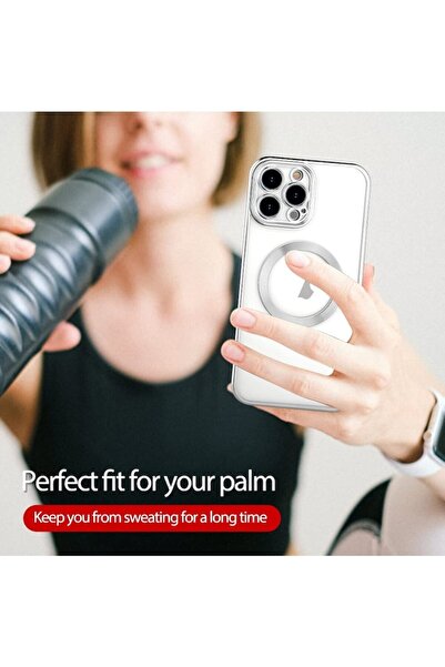 ALC MOBILE Husa MagSure Silver, compatibil cu IPhone 13 Pro Max