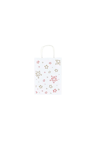 Papette Set of 10 Kraft Paper Bags with Pattern 11 Christmas 18 x 24(H) x 7cm