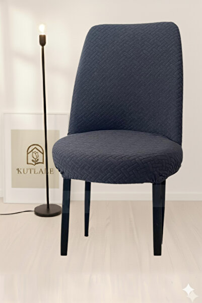 kutlale غطاء كرسي بيضاوي من قماش الجاكار بنمط الطوب، غطاء كرسي مرن وقابل للغس...