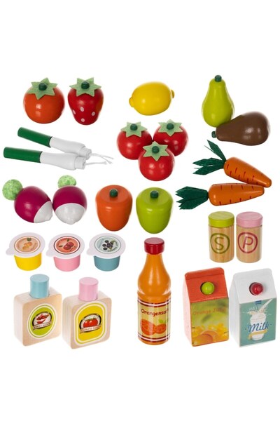 zola Wooden Grocery Store for Children, Zola®, with included accessories, cash register and card, 29x44.