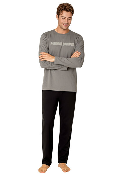 Pierre Cardin Men's Licensed Long Sleeve Cotton Pajama Set