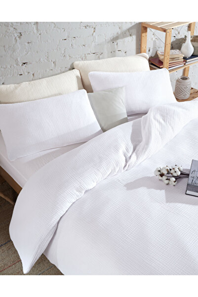 destinyhometex Premium 100% Cotton King Size Muslin Duvet Cover Set 220X240 cm