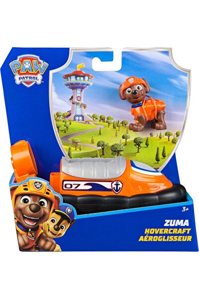 PAW PATROL , Air Cushion Boat with Zuma Dog Figure (Basic Vehicle, 2025), Toy for Children from 3 Yea