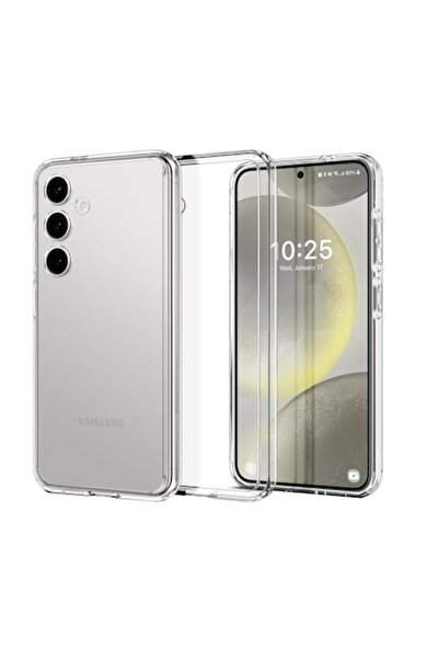 isag Husa protectie compatibila cu Samsung S24 Plus din silicon transparent, ...
