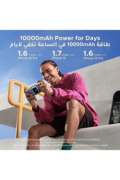 Generic UGREEN Uno Magsafe Power Bank 10000mAh Qi2 Certified 15W iPhone16 Pro Max Fast Charging Magnetic Por