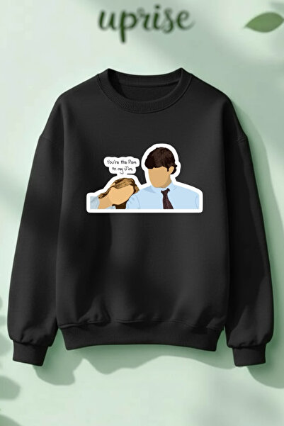 Vordevia Джим и Пام от сериала „Офисът“ – трислойна памучна блуза с обло деко...