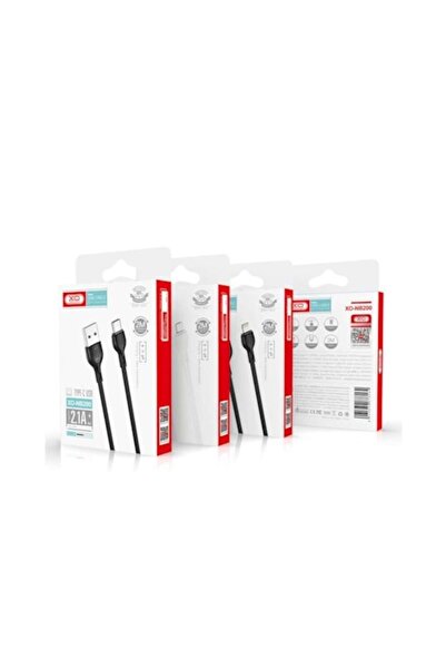 Xo NB200 USB/USB-C Charging and Data Cable, 2.1A, 2 m, Black