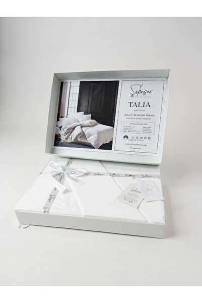 Şaheser Talia Jacquard Duvet Cover Set – 100% Cotton, Elegant and Soft Texture