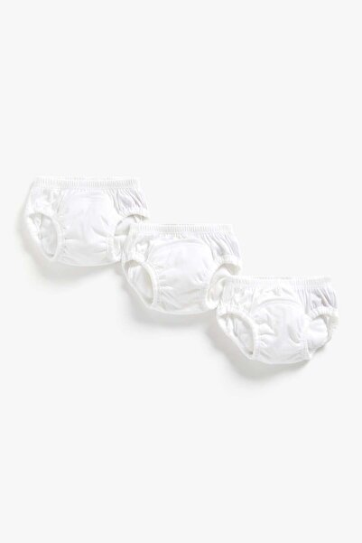MOTHERCARE White Trainer Pants (Large) - 3 Pack