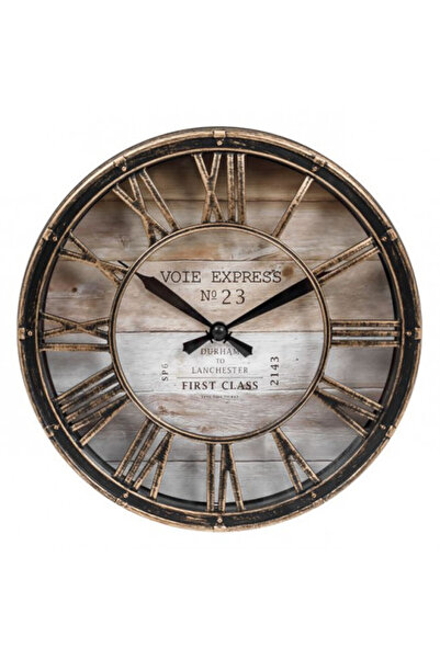 OEM Decorative wall clock, 20 cm, Brushed Bronze, Roman numerals