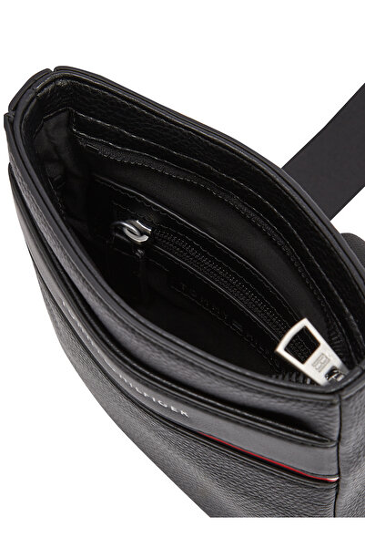 Tommy Hilfiger Men Black Business Corporate Crossbody Bag