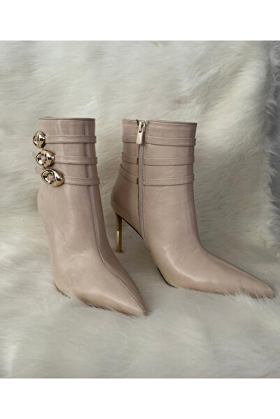 ATLANTİK rogan metal tokalı sivri burun bot