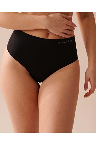 La Vie en Rose Seamless Fabric High Waist Thong Panty
