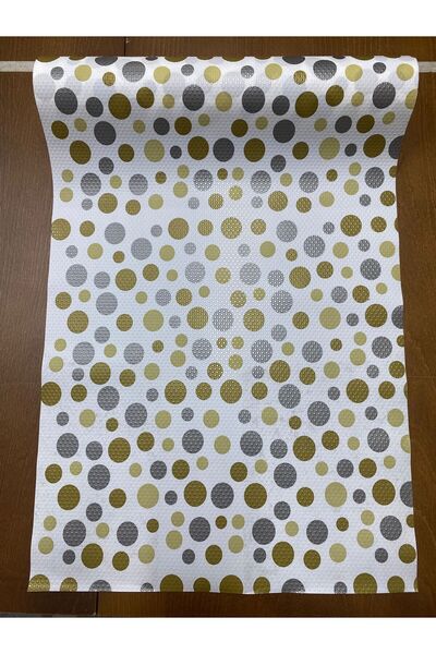 YEK HOME TEKSTİL 10 metri x 45 cm frigider cu model interior transparent, capac pentru raft sertar anti-alunecare