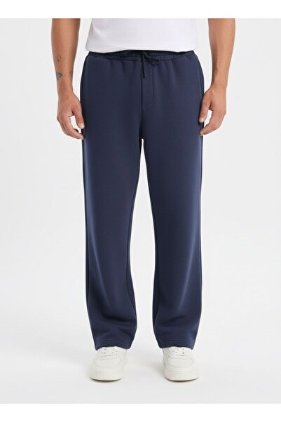 JACK CAPRİO بنطلون رياضي رجالي فضفاض بثلاثة خيوط، مبطن بالقطن من الداخل، يحاف...