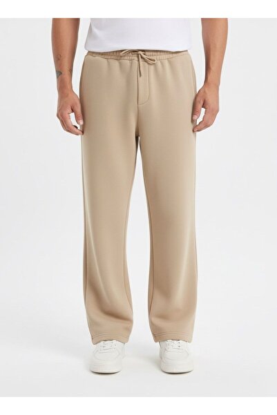 JACK CAPRİO 3-Thread Baggy Men's Sweatpants Thick Cotton Lining Keeps Warm in Winter Does Not Fade When Washed