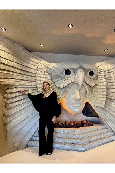 hk Siyah Müslin Yarasa Kol Takım