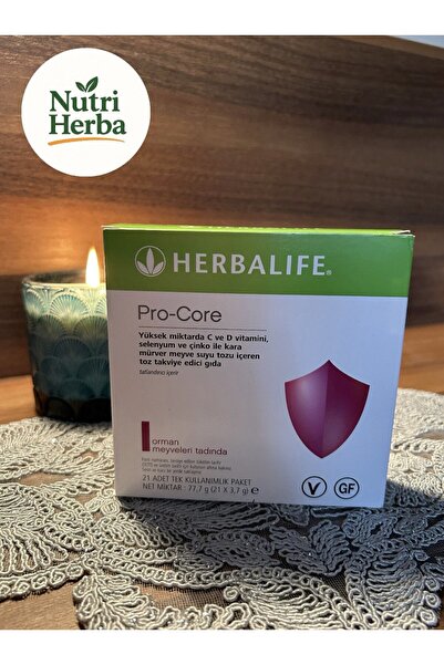 Herbalife Pro-Core C - D Vitamini Selenyum Çinko Kara Mürver, Orman Meyveleri Tadında 21x3,7g