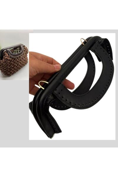 angel çanta aksesuar 25 cm Suni Derili Siyah Renk Gizli Çanta Bursu Yeni Model