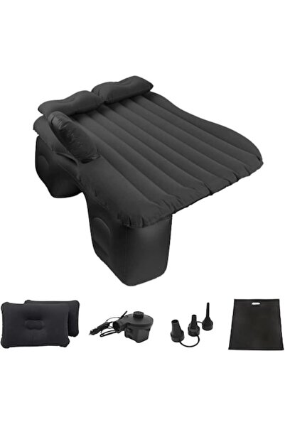 Glow Goods Glow Goods Inflatable Car Mattress, 2 Pillows Included and Pump, Black