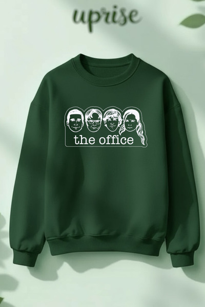 Vordevia Hanorac oversized Dunder Mifflin The Office din bumbac, cu imprimeu,...