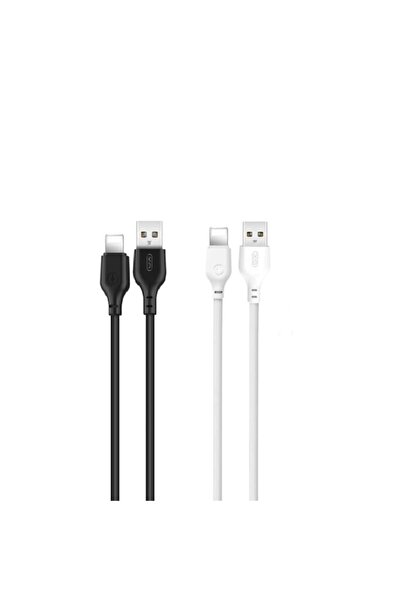 Xo NB103 USB to Lightning Cable 1.0 m 2.1A — Set of 50 (30 black, 20 white)
