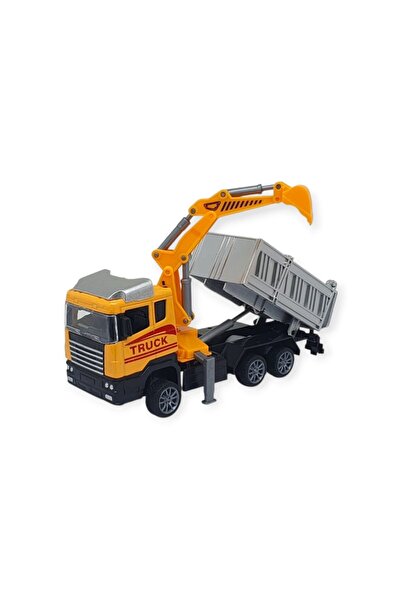 Vardem Friction-Powered Tow Truck Set Carrying Construction Machinery - Construction Set