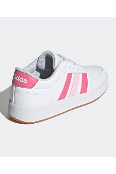 adidas Breaknet 3.0 Lace Up Closure Casual Shoes - White/Fuchsia Pink