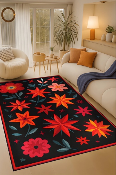 Rugs Modern Halı سجادة موسو التقليدية ذات النمط الزهري المنسوجة ذات الطراز ال...