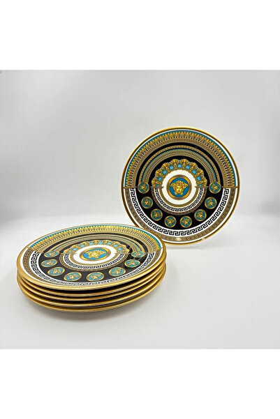 MEVLANA BAZAAR Mixed Patterned 6-Piece Cake Plate