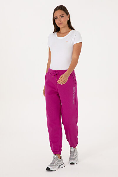 U.S. Polo Assn. Kadın Fuşya Jogger Eşofman Altı 50307736-VR023