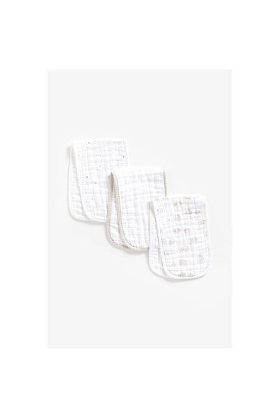 MOTHERCARE Elephant Burp Cloths - 3 Pack