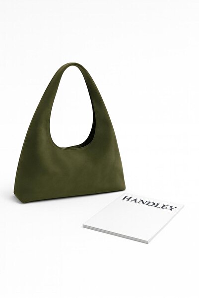 Handley Geantă de umăr de lux din piele intoarsa