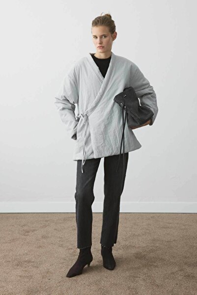 Hooopstore Envelope Binding Inflatable Gray Coat