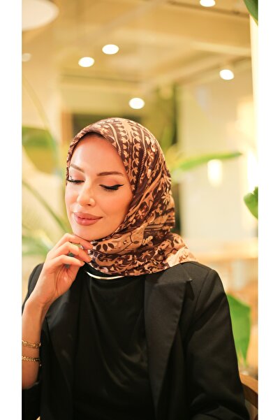 efdal şal eşarp Jade Pattern Imported Cotton Scarf