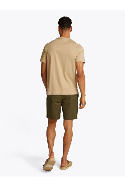 Tommy Hilfiger Men Sandalwood Relaxed Fit Crew Neck T-Shirt