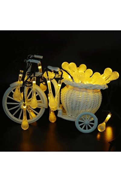 GLAMSI Solar panel garden garland, 30 LEDs Onshop, Waterproof, 6M, Warm white