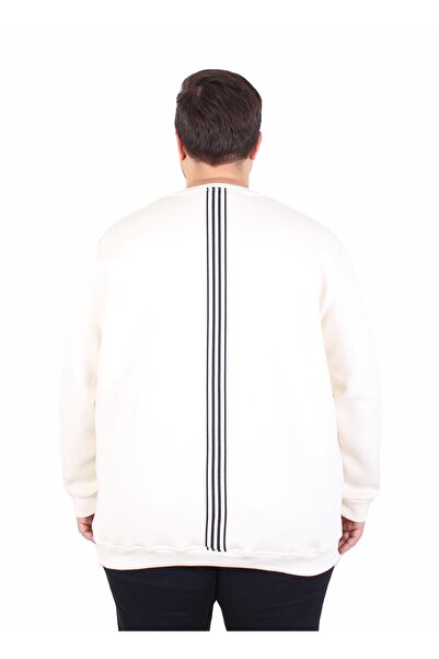 MocGrande Μεγάλο μέγεθος Crew Neck 3ip Sweat Possible 25719 ΜΠΕΖ