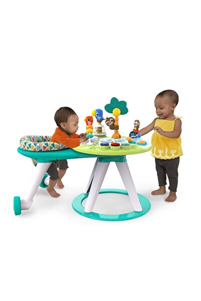 Bright Starts Around We Go 2-In-1 Walk-Around Activity Center & Table - Tropic Cool