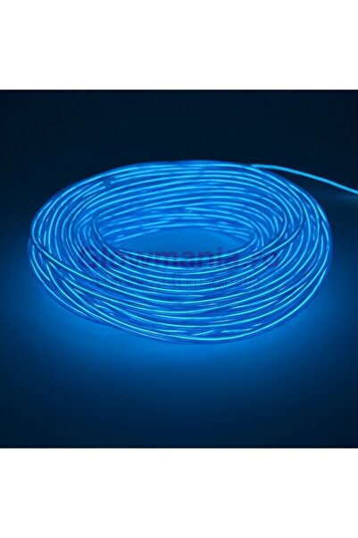 PROCART Sârmă electroluminiscentă flexibilă neon, fir EL 3,2 mm, albastru des...