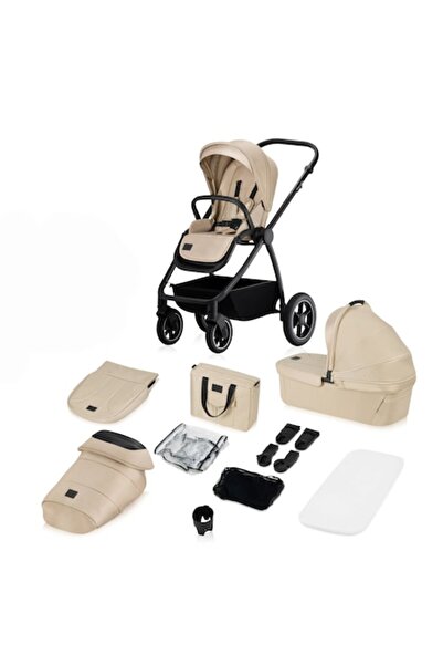 Lionelo Cărucior Meril 2 în 1 (latexo și scaun XL), bej