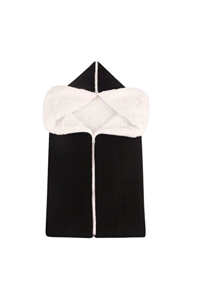 OEM Baby blanket with zipper — knitted cotton and fluffy cocolino