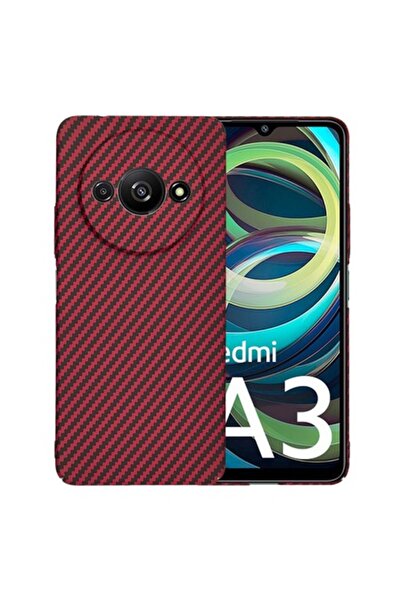 Sybero Protective Case compatible with Xiaomi Noble Redmi A3, D70, Lexgard, Noble Red