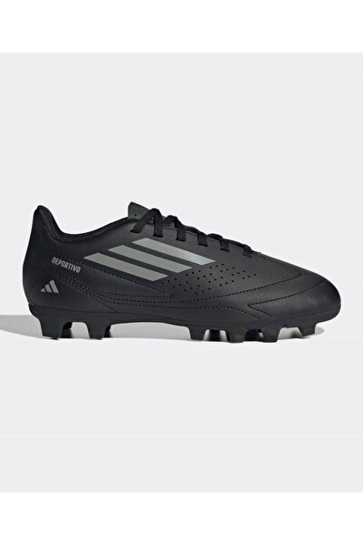 adidas حذاء كرة قدم مرن Deportivo III - أسود ورمادي ثلاثي