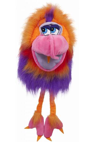 AMEK Papagal Portocaliu - Marioneta cu Sunete