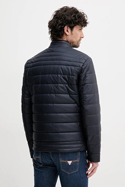 Guess Erkek Quilted Biker Ceket - Lacivert