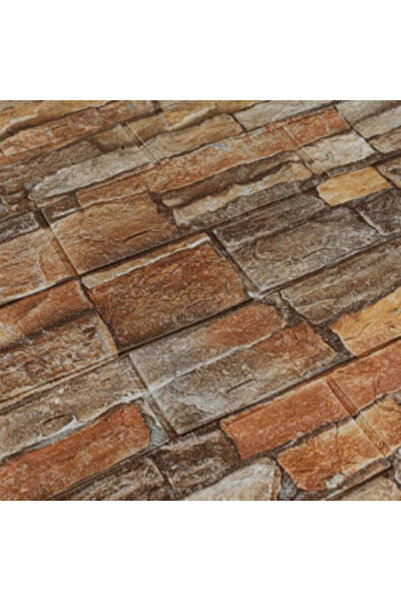 OEM Self-adhesive decorative wall wallpaper 70 x 77 cm - Brown Stone